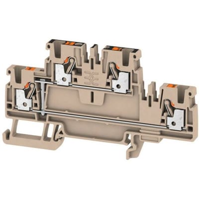 Weidmüller 1547650000 Doorgangsklem 2-etages 5.1 mm Spanveer Grijs 50 stuk(s)