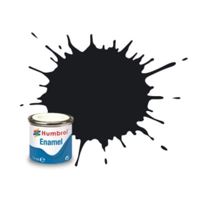 Humbrol Emailleverf Mat - 14 ml - No. 33 Black