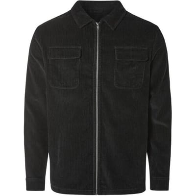 LIVERGY Corduroy heren jas (Zwart, S)