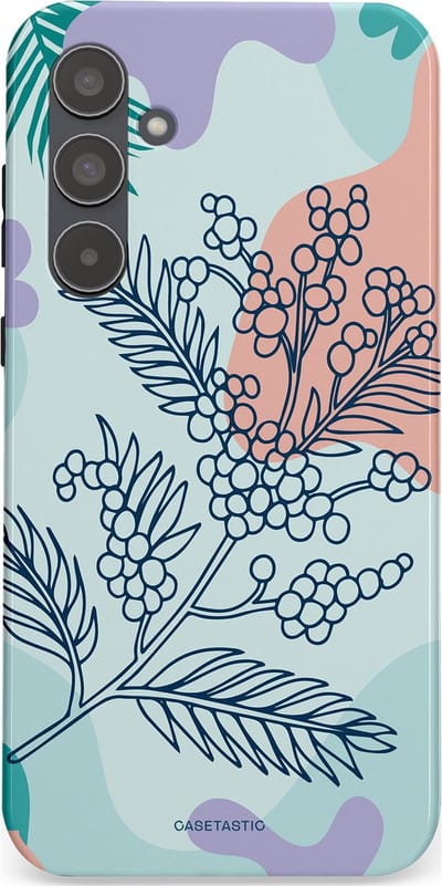 Casetastic Hoesje Geschikt voor Samsung A55 - Stijlvolle Beschermende Duo-layer Case - Aquarel Bladeren