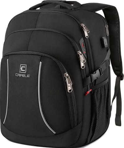 Grote Waterdichte Laptoprugzak 17,3'' met USB-Oplaadpoort en RFID-Vakken voor School en Reis