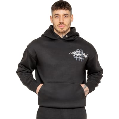 Enzo Milano Heren Oversized Bedrukte Hoodie