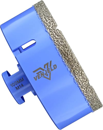 Diamant boor - Gatenzaag M14 - Tegels boren - Vacuüm gesoldeerd - 100 mm - Paars