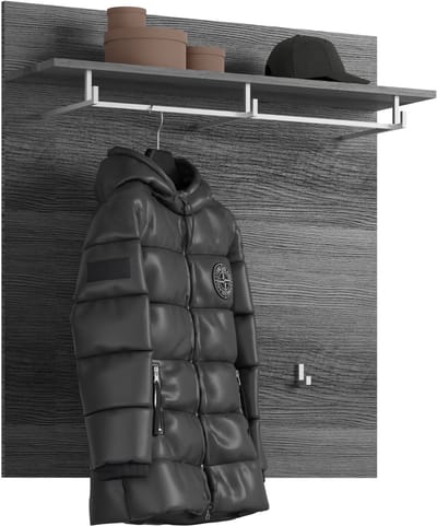 xonox.home Wandpaneel Scout rookzilver imitatie 90 x 98 x 27 cm