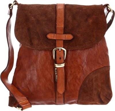 CAMPOMAGGI Schoudertas Crossbody Bag Cognac Bruine