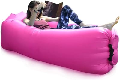 Inflatable Lounger - Air Sofa Hammock - Foldable Air Sofa voor Beach - Travel - Camping - Picnics & Music Festivals - Camping Compression Bags