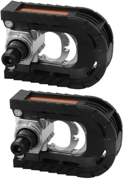 Allecto Plus - Fietspedalen Zwart Aluminiumlegering Vouwfiets Bergfiets Pedalen Mountainbike Racefiets voor Outdoor Fietsen Geschikt voor Vouwfietsen