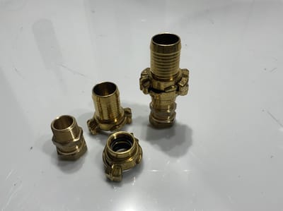 Geka koppelset voor zwembadverwarming 22 naar 32 mm