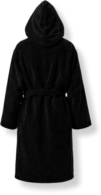 Chaleur Amsterdam Badjas met Capuchon L/XL – Zachte Fleece Ochtendjas – Warme Badjas Dames en Heren – Met Ceintuur en Zakken – Zwart