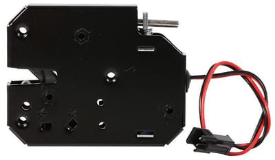 Dailygoody - Elektrische Lock - Veiligheidsoplossing - Zwart - Carbon Staal - Geschikt voor Elektrische Kasten - Compacte Vorm