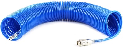 Spiraal luchtslang - 8 bar - 5mm - 20 meter - EURO aansluiting