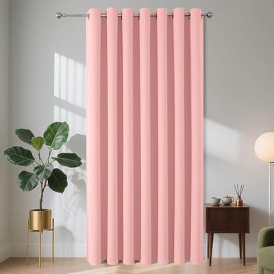 Verduisteringsgordijn - Deurgordijn Paneel - Privacy Creëren - Geluidsisolerend Materiaal - h 210 x b 132 - Roze