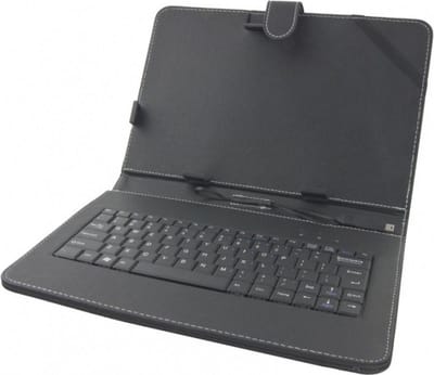 Esperanza CASE WITH KEYBOARD FOR 10.1" TABLETS MADERA EK125 - Keyboard and folio case - Zwart
