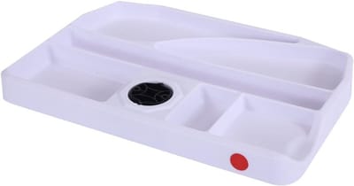 Onderbouw Lade - Bureau Opberger - Kantoor Organisatie - 360 Graden Draaibaar - 40x25x5 cm - Wit