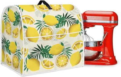 Stand Mixer Cover - Keukenmachinehoes Apparaatbeschermer - Keuken Organisatie - Met Opbergvak - 37 cm Hoog - Tropical Monstera