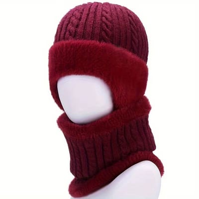 Gebreide Wintermuts Ouderen – Warme Muts met Gehoorbescherming voor Senioren, Dames & Heren – Winterhoed voor Volwassenen
