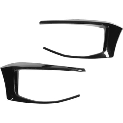 Paire Becquet d'Aération de Pare-chocs Arrière Noir Brillant Couteau à Vent Gauche Droite Remplacement pour 7 GTD R400 2012‑2015 gray