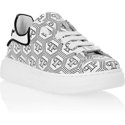 Leather Lo-Top Sneakers Monogram