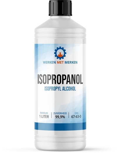 Isopropanol 99,9% Zuiver - 1 liter - IPA - Isopropyl alcohol