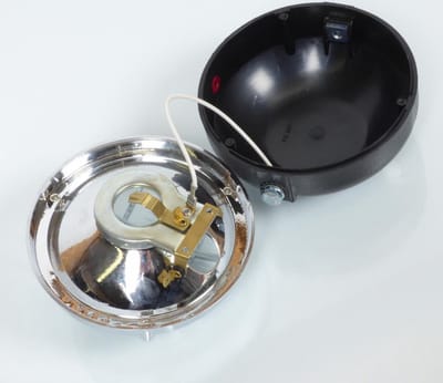Voorste optiek voor auto, verchroomd rooster d125mm / p26s nieuw