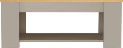 Emerald-Salontafel - 1-plank - Eiken/CrÃƒÂ¨me