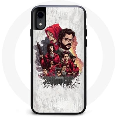 Coque Iphone XR Série masque La Casa De Papel