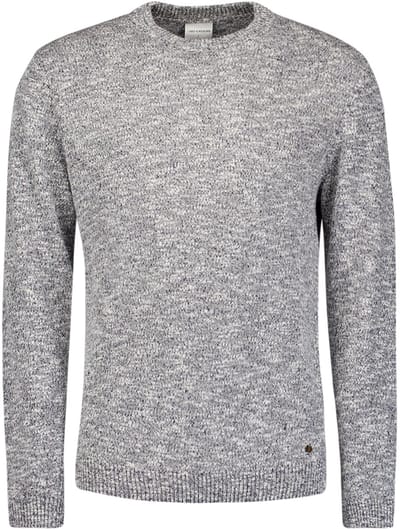 No Excess Pullover crewneck melange with line night