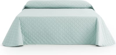 Belmarti Duo - Omkeerbare bedsprei 180 x 270 cm - Mint - Gerecycled polyester