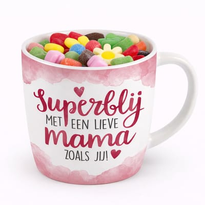 Mok - Koffie - Cadeau - Traktatie - Moederdag - Mama - Allerliefste Mama - Keramiek - Snoep - "Speciaal voor jou"