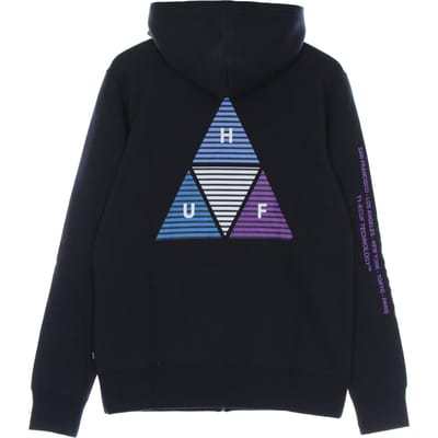 Prism Triple Triangle-hoodie voor heren met volledige ritssluiting