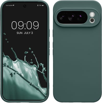 kwmobile telefoonhoesje geschikt voor Google Pixel 10 Pro - Hoesje voor smartphone - Precisie camera uitsnede - In blauwgroen