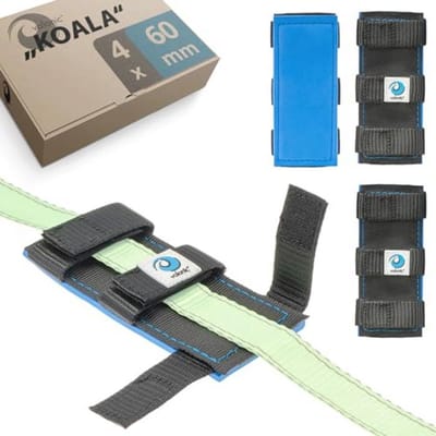 Edge Protectors Set voor Spanbanden - 4 Neopreen Pads voor Tyre Breedte tot 60 mm met Opbergtas