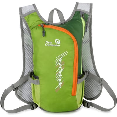 Ademende hydratatierugzak Nylon reflecterende waterzakrugzak voor wandelen Hardlopen Fietsen groen