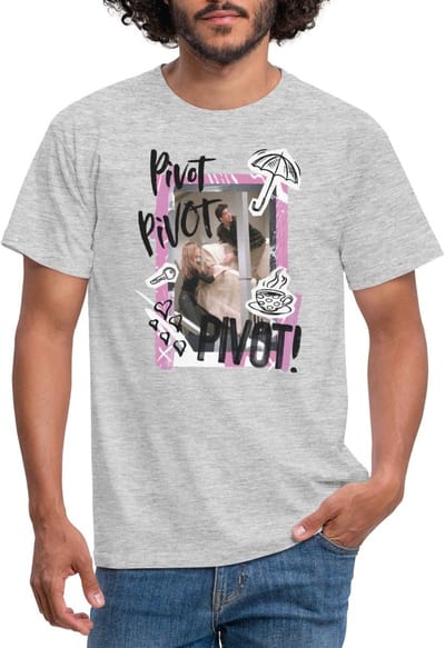 Friends Pivot Rachel Ross Chandler T-Shirt Heren