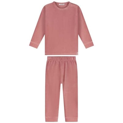 Prénatal peuter pyjama rib velour Dark Pink 74 dames