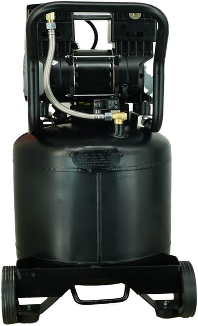 TRUTZHOLM Verticale Silent Compressor 50L - 1500W Fluisterstille Compressor 62dB - Olievrije 8 Bar Perslucht Set Slank