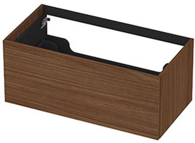 INK - Onderkast 1 Lade Push 2 Open Decor - 900x450x376 Mm - Warm Walnoot