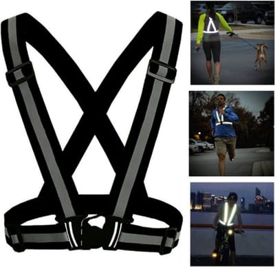 Pro Sport Hardloopvest - Reflecterend veiligheidsvest - Zwart