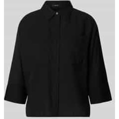 regular fit blouse van mix van viscose met 3/4-mouw model 'Forna'