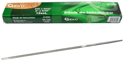 GEKO Vijl voor zagen - 4 mm diameter - Precisie slijpen - 12 stuks