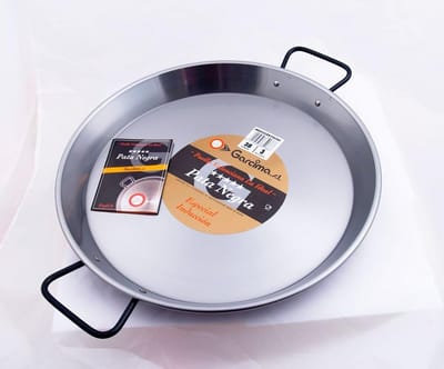 Paella Pan - Koekenpan - Grote Maaltijden - Extra Robuust - 60 cm - Zwart