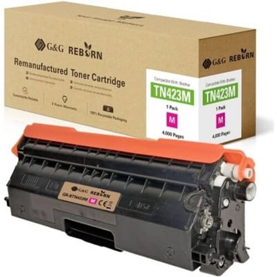G&G Toner vervangt Brother TN-423M Compatibel Magenta 4000 bladzijden Reborn remanufactured 21190