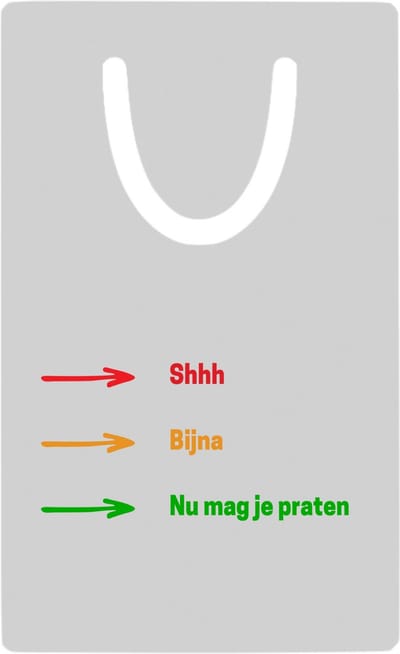 Hacebo® - shhh, bijna, nu mag je praten metalen boekenlegger - Quotes - mensen die houden van quotes - grappige tekst - quotes - verjaardag - cadeau - kado - geschenk Bladwijzer boekenleggers - 7.6 cm x 5cm