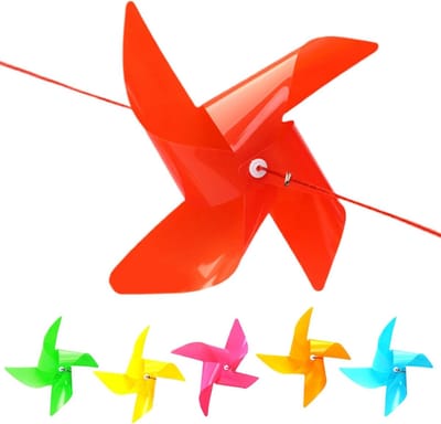 Wind Spinner Set - Kleurrijke Pinwheels - Tuin Decoratie - 360 Graden Draaiend - 50 Stuks - Multicolor