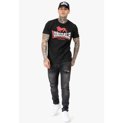 Klassiek gesneden T-shirt Lonsdale Lion Two Tone