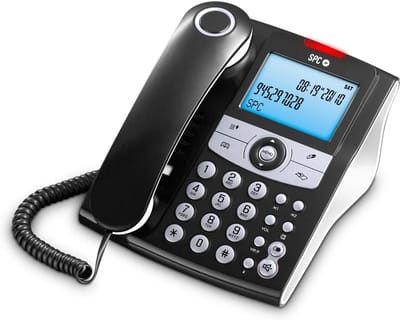 Vaste Telefoon met Groot Display, Beller-ID en Handsfree - Zwart