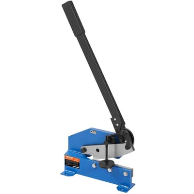 8  Handmatige Plaatknipmachine voor Metaalplaatbewerking, HS-8 Tafelmodel Snijder met Q235 Materiaal, voor Ambachten Dik Staal Ambachtswerk, Heavy Duty Rolpers