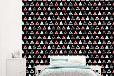 Behang - Fotobehang Jongens - Design - Driehoek - Breedte 315 cm x hoogte 260 cm