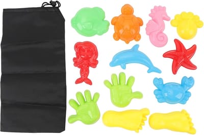 Zand Speelgoed Set - Strand Speelgoed - Buiten Spelen - Veelzijdige Vormen - 26x20x7cm - Meerdere Kleuren