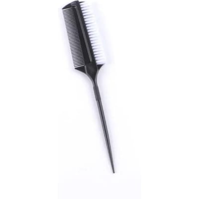 Peigne de teinture double face de coiffure professionnelle avec brosse de séchage de cheveux en nylon peignes de teinture brosse de couleur de cheveux outils de coiffure noir